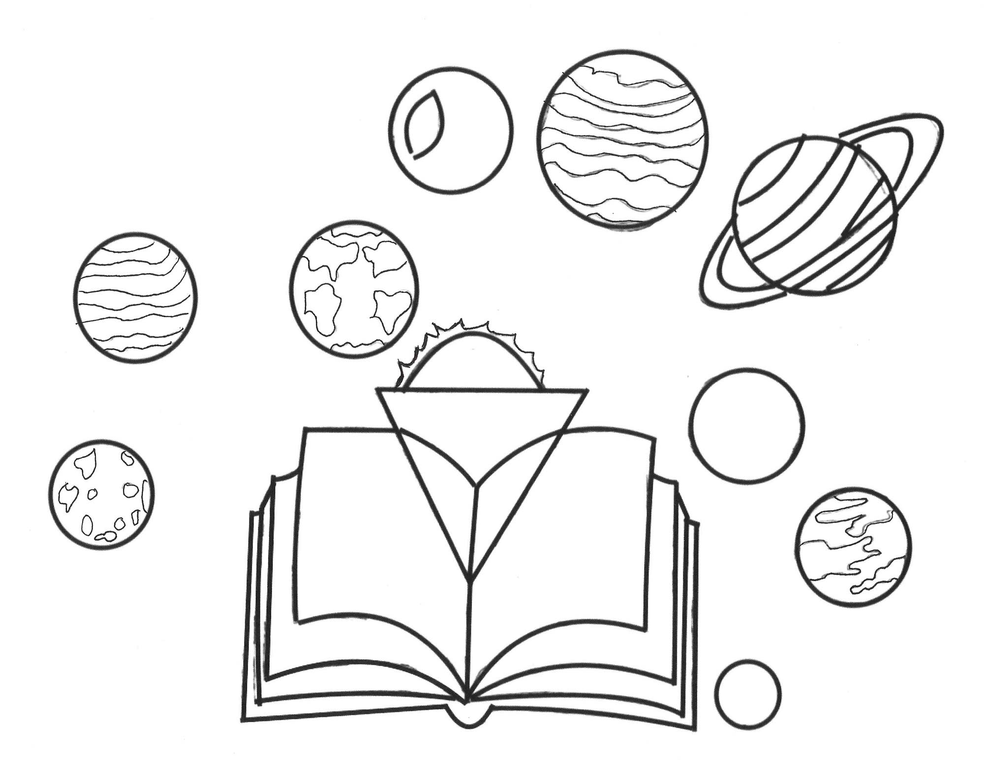 scientist coloring page