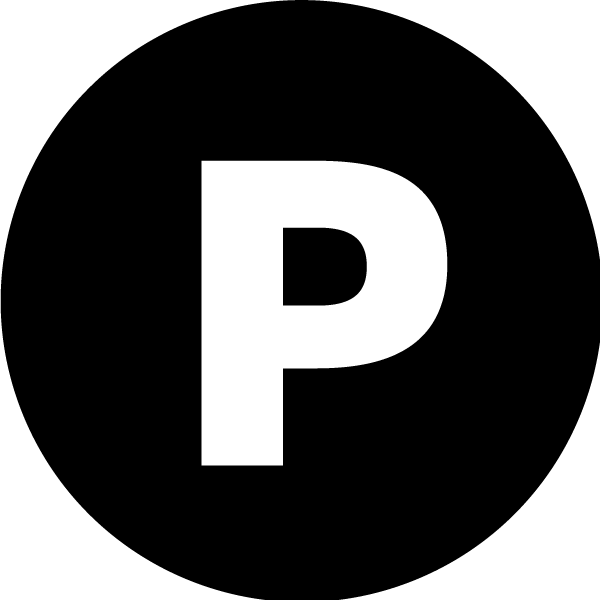 P for parking icon